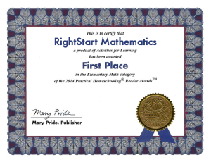 2014 Homeschooling Readers Award