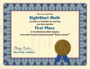 2015 Homeschooling Readers Award