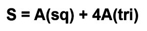 G146 surface area formula