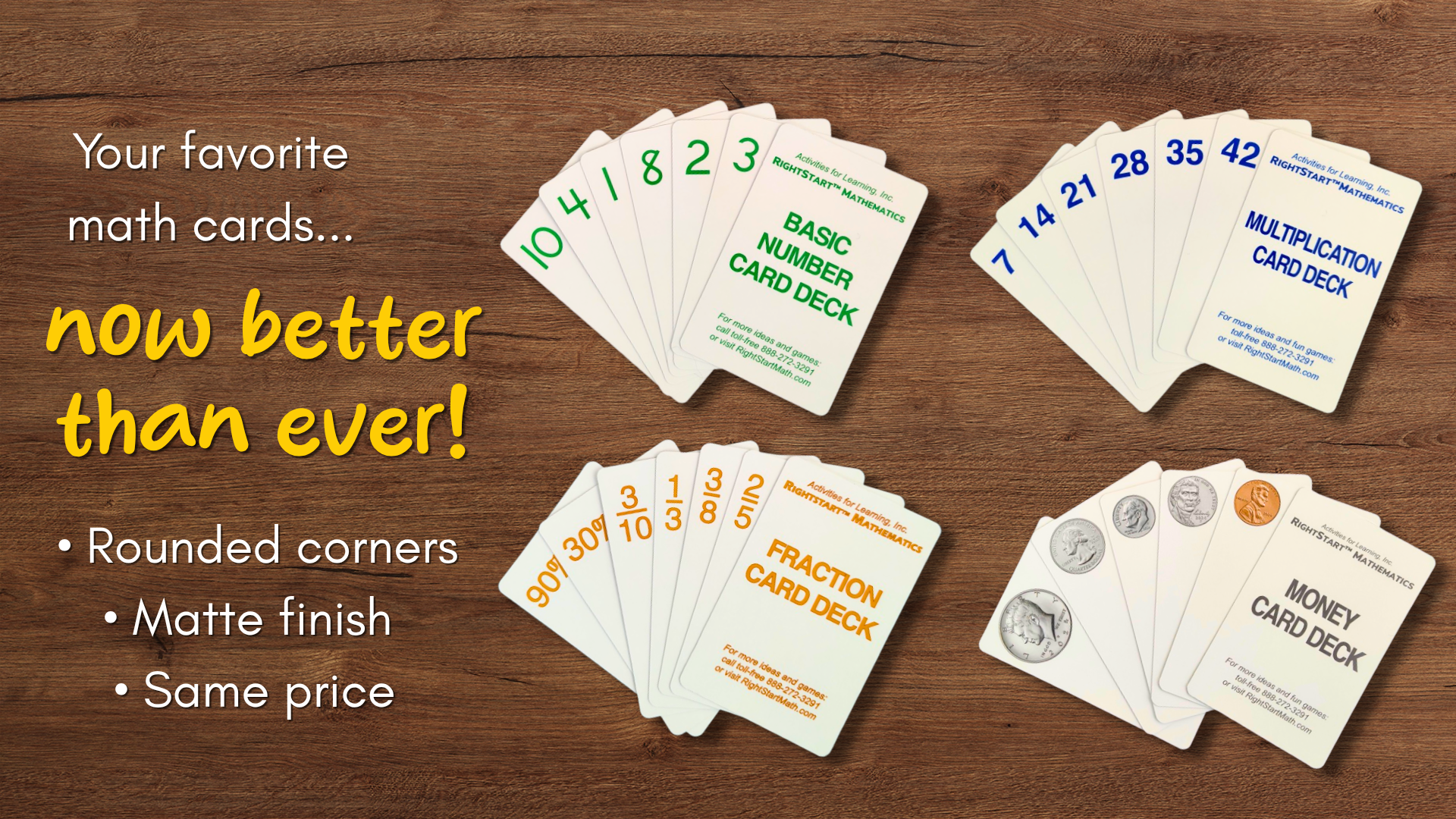 New & Updated Card Decks