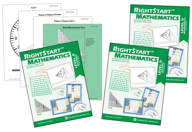 RightStart Math Level D Book Bundle