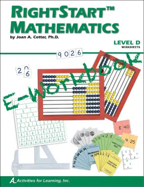 1st ed. RightStart™ Mathematics Level D Worksheets E-Book - Image 2